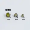 Titanio G23 Zirconia de Tres Garras Bola Implante Grado F136 Aleación de Titanio Rosca Interna Arete Hélice Hélice Labio Joyería para Perforación
