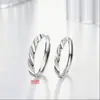 Dropshipping Anéis de Casal Delicados em Prata Esterlina S999 Anel Aberto Ajustável Versátil de Nicho High-End para Mulheres Joias de Mão de Luxo Leve