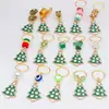 Pingente de Árvore de Natal com Gotejamento de Liga Peruca Dreadlock Cabelo Trançado Decoração Grampo de Cabelo Anel de Cabelo Joia DIY