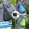 Atacado de fábrica bolsa de peito masculina estilo coreano bolsa de ombro transversal feminina bolsa de ombro dobrável para viagem ao ar livre logotipo estampado