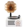 Nuevo Regalo Creativo Tocadiscos Altavoz Bluetooth T15 Altavoz Retro con Forma de Trompeta Disco Giratorio Recuerdo