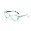 Gafas de Lectura de Lujo Ligero de Moda Incrustadas con Diamantes para Mujer, Protección Ocular de Alta Definición, Antiluz Azul, Gafas para Personas Mayores, Gafas Lisas Retro Ojo de Gato