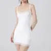 Vestido Suspensório de Renda Floral Branca Transfronteiriço Vestido de Verão sem Mangas Colete Ajustado de Alta Elasticidade Vestido Quadril