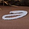Collar de Jade Seda Dorada Femenino Jade Sebo de Xinjiang Grado Jade Seda Dorada Jade Blanco Cuentas Dispersas Pulsera de Jade Colgante Cadena Clavicular Cadena de Collar