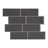 Pegatinas de pared autoadhesivas de imitación ladrillo gris 3D creativas para interior, embellecimiento, fondo de TV, sala de estar, pegamento autoadhesivo, papel tapiz tridimensional
