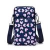 Bolsa para Teléfono Móvil de Tela Floral para Ancianos Bolso de Mujer Mini Bolso Pequeño Tela Bolso Bandolera Muñequera para Teléfono Móvil Monedero de Cuello