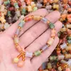Pulsera natural de mujer de Xinjiang al por mayor Billetera de bambú de Jade de Tianshan Pulsera de anillo único Pulsera de jade del Gobi pulsera de jade dorado