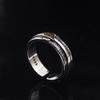 Anillo para Hombre Ojo de Dios Plata Esterlina S925 Hip-Hop Horus Retro Distressed Personalidad Anillo Único Marca de Moda
