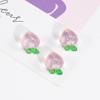 Pingente Shishi Ruyi Transparente Pêssego Morango Acessórios Pequena Maçã Pulseira Chaveiro Colar Contas Soltas Atacado