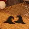 Amazon Transfronteiriça Novo Chapéu de Mago Sombrio de Halloween Brincos de Couro Brincos Atacado