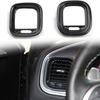 Adecuado para Modificación Interior Dodge War Horse Salida de Aire Acondicionado Izquierda y Derecha Marco Adorno 16-21 Charger Fibra de Carbono