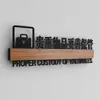 Tarjeta de puerta de sala de ajedrez y cartas tarjeta de indicación creativa para cajero chino letrero del área de té y agua acrílico personalidad se puede configurar