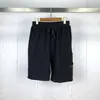 Brazalete Brújula de Piedra Transfronteriza Marca de Tendencia Europea y Americana Bolsillo Grande Color Sólido Casual Holgado Pantalones de Cinco Puntos para Hombres y Mujeres