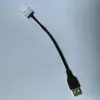 Placa de LED 3528 5050 sem capa, luz suave, com porta USB para fio de encaixe de 8mm/10mm, com conector sem solda