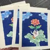 Minério Grosso Pintado à Mão Puro Regong Xizang Nepal Thangka Mãe Branca Bergamota 4*5 Núcleo do Cartão