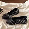 Zapatos Mary Jane Franceses para Mujer 2026 Otoño Doble Correa Corte Bajo Zapatos Individuales Versátiles para Viajar Adelgazantes Tacón Bajo Zapatos Planos de Ballet
