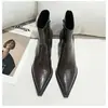 Elegantes botines de tacón alto estilo británico con punta fina para mujer, nueva moda 2026, botas de tacón fino que hacen que los pies se vean esbeltos