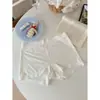 A216 # Calcinha Feminina Estilo Doce de Seda Gelo, Cintura Média, Respirável e Confortável, Sensação Fresca, Forro 10A de Seda.