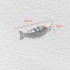 Pingente Geométrico Peixe Koi com Banho de Ouro Real 14K Retentor de Cor Acessórios para Pulseira Colar Brincos de Joias Feitas à Mão DIY