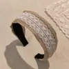 Diadema de Encaje Bohemio de Paja para Mujer, Diadema de Ala Ancha de Copa Alta, Estilo Vacacional, Sensación de Alta Gama, Accesorio para el Cabello para Sesión de Fotos, Pinza para el Cabello