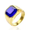 Anillo geométrico de acero inoxidable de moda europea y americana para primavera, accesorio de negocio para ir al trabajo