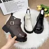 Botas Martin de suela gruesa y versátiles para mujer, nueva colección otoño/invierno 2026, forradas de felpa para mayor calidez, antideslizantes, botas de algodón estilo británico, botines de moda para mujer