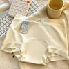 Cueca Boxer Feminina de Seda Gelada Ultrafina de Verão Sem Costura com Reforço Estendido de Algodão Puro na Virilha 10A Antibacteriana Modeladora do Quadril Calcinha Plus Size para Mulheres