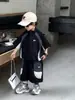 0753 Traje Deportivo para Niños Bebé Verano Delgado Bloque de Color Ropa Ropa de Verano de Secado Rápido de Manga Corta para Niños 2026 Nuevo Estilo