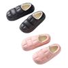 Zapatos impermeables de EVA acolchados de algodón para mujer otoño e invierno para interior hogar pareja bolsa para el hogar tacón de confinamiento de felpa zapatillas térmicas antideslizantes