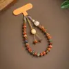 Boa Sorte Ano do Lótus Raiz Bodhi Conta de Ábaco de Dunhuang Pingente de Celular para Mulheres Novo Estilo Chinês Nicho Patinha de Gato Gentil Cordão de Celular