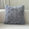 Amazon Jacquard Funda de Almohada Simple para Sofá Geométrico Tridimensional Felpa Funda de Almohada