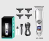 Cortapelos Eléctrico con Pantalla Digital LCD Transfronterizo para Salones de Peluquería, Recortador de Pelo Eléctrico Profesional para Esculpir y Estilizar el Cabello para Hombres, Cortapelos Eléctrico