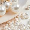Perlas de Concha Naturales, Perlas Mabe Blancas, Cuentas Sueltas para Pulseras, Collares y Accesorios de Joyería Hechos a Mano con DIY