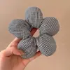 Lazo para el Cabello Cuadros Florales Lindo de Zhao Lusi, Cuerda para el Cabello Flor de Cabello Tridimensional, Scrunchie Versátil, Lazo Dulce para el Cabello para Mujeres