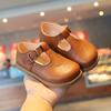 Zapatos Retro de Cuero Estilo Británico para Niños, Zapatos de Velcro para Niños, Nuevos Zapatos de Princesa para Niñas Primavera 2022, Zapatos para Niños