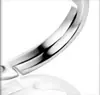 Anillo Liso Casual y de Alta Gama Joyería Huellas Abiertas Par de Anillos Estilo K de Amor Huellas Anillo de Pareja Joyería para Manos Fabricante