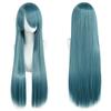 Peruca cosplay universal 80cm cor cabelo liso longo hair niang styling homens e mulheres universal cabelo liso fabricantes atacado