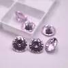 4-12mm Rosa Claro Redondo Nido de Pájaro Corte Piedra Preciosa Zirconia de Color Piedra Suelta Circonita Cúbica Sintética Rhinestones para Uñas DIY
