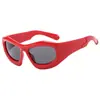 Gafas de sol de montura grande de hip hop europeo y americano exageradas gafas de sol de moda transfronteriza para montar al aire libre gafas de sol cóncavas y2g