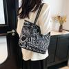 Diseño Nicho Graffiti Bolso Tote de Mano Bolso de Tela Bolso para Mujer Primavera Nuevo Casual Bolso de Hombro Gran Capacidad Bolso de Axila