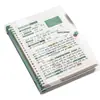 Cuaderno de Hojas Sueltas B5 Cubierta con Anillas Desmontables PVC Transparente de Alta Calidad para Estudiantes de Secundaria