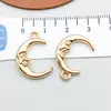 Pingente Misto de Liga de Ouro 100K Série Estrela Sol Lua Pingente Acessórios para Pulseira Colar DIY