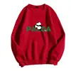 Sudaderas estampadas de manga larga para mujer de primavera y otoño transfronterizas para hombres y mujeres 2025 Otoño e invierno Tops holgados de cuello redondo para mujer