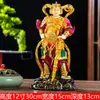 Estatuas de Buda de Resina Azul Wei Tuo Guan Gong Adornos para Sala de Estar Hogar Jia Azul Bodhisattva Bodhisattva Wei Tuo Estatuas de Buda Adornos