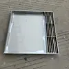 Tapa de registro lineal de acero inoxidable 304 con marco, Rejilla cuadrada de ingeniería de drenaje de doble cara para agua de lluvia, Tapa de registro a prueba de cinco
