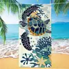Tartaruga de Microfibra Lã Dupla Face Comércio Exterior Absorvente de Água Popular Toalha de Praia Secagem Rápida Estampa Digital Toalha de Banho Toalha de Praia