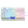 Material DIY artesanal de contas mais vendido na Amazon 8mm contas de pedra branca de cristal contas redondas contas soltas de vidro 10 cores em caixa