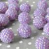 10-22MM resina bola de diamante geléia luz - roxo AB colorido bola de diamante Chunky Beads DIY contas de diamante
