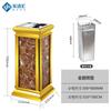 Cubo de Basura para Hotel para Administración de Propiedades, KTV, Vertical Engrosado Mármol Acero Inoxidable, con Cenicero en la Entrada del Elevador, Gran Capacidad
