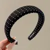 Diadema Melard pequeña estilo Chanel de copa alta para mujer, diadema elegante retro para uso diario que hace que la cara se vea más pequeña, accesorio para el cabello